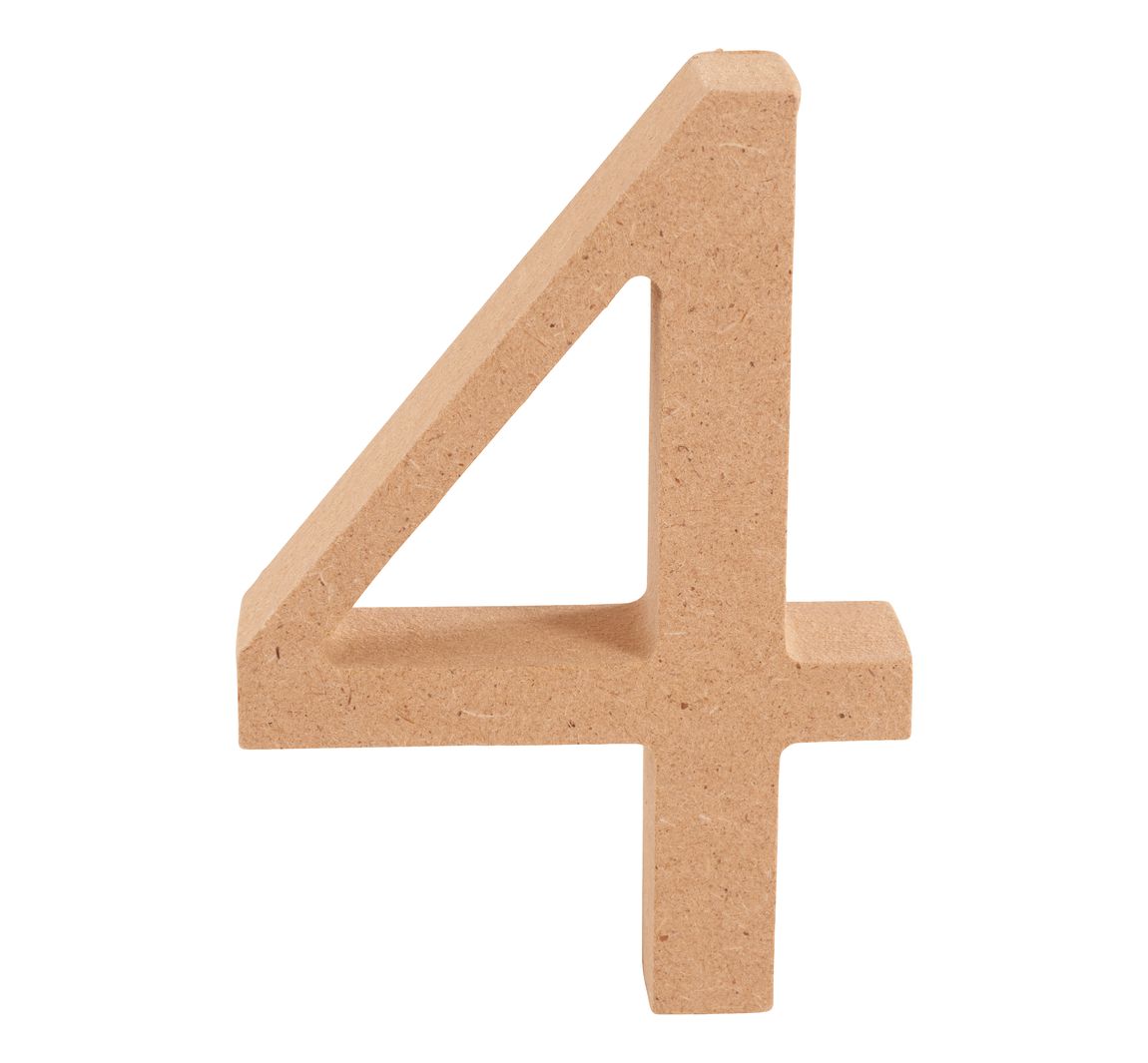 VBS MDF Zahl - Ziffer "4"