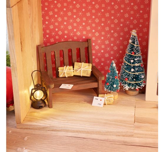 VBS Miniatur Tannenbaum, 16er-Set, beschneit