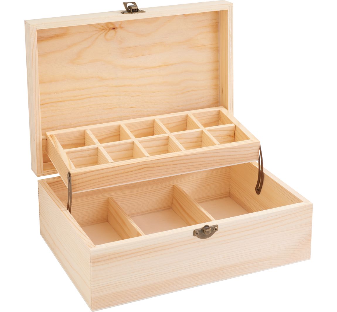 VBS Holz-Aufbewahrungsbox "Twin"