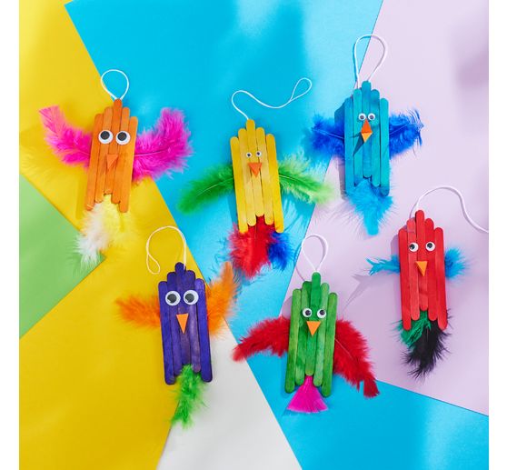 VBS Wooden spatula & round bars "Mega Set", 300 parts