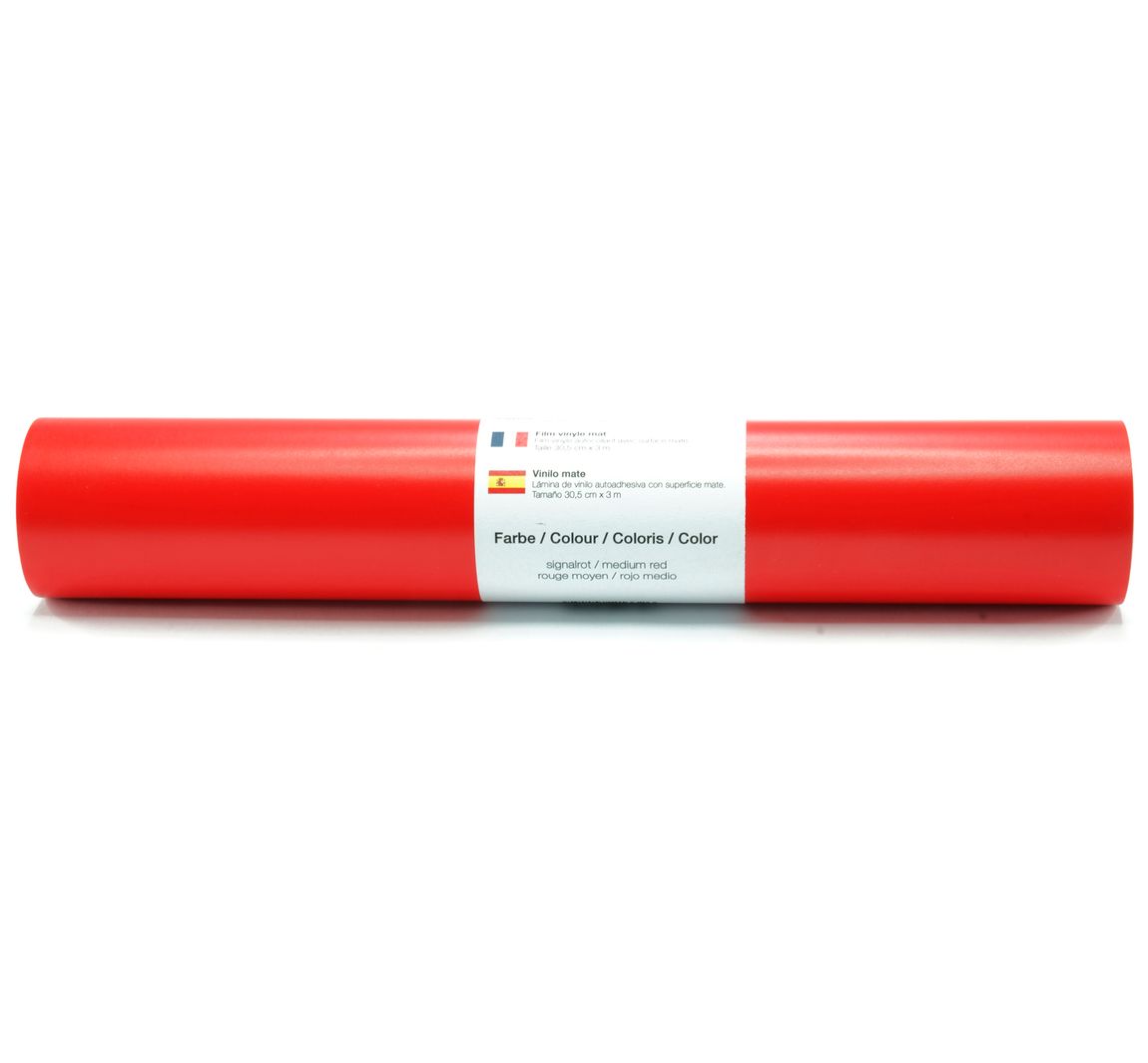 Selbstklebende Vinyl Folie - Rot-Matt