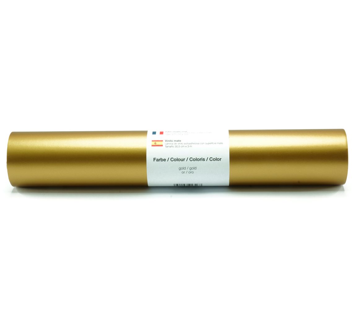 Selbstklebende Vinyl Folie - Gold-Matt
