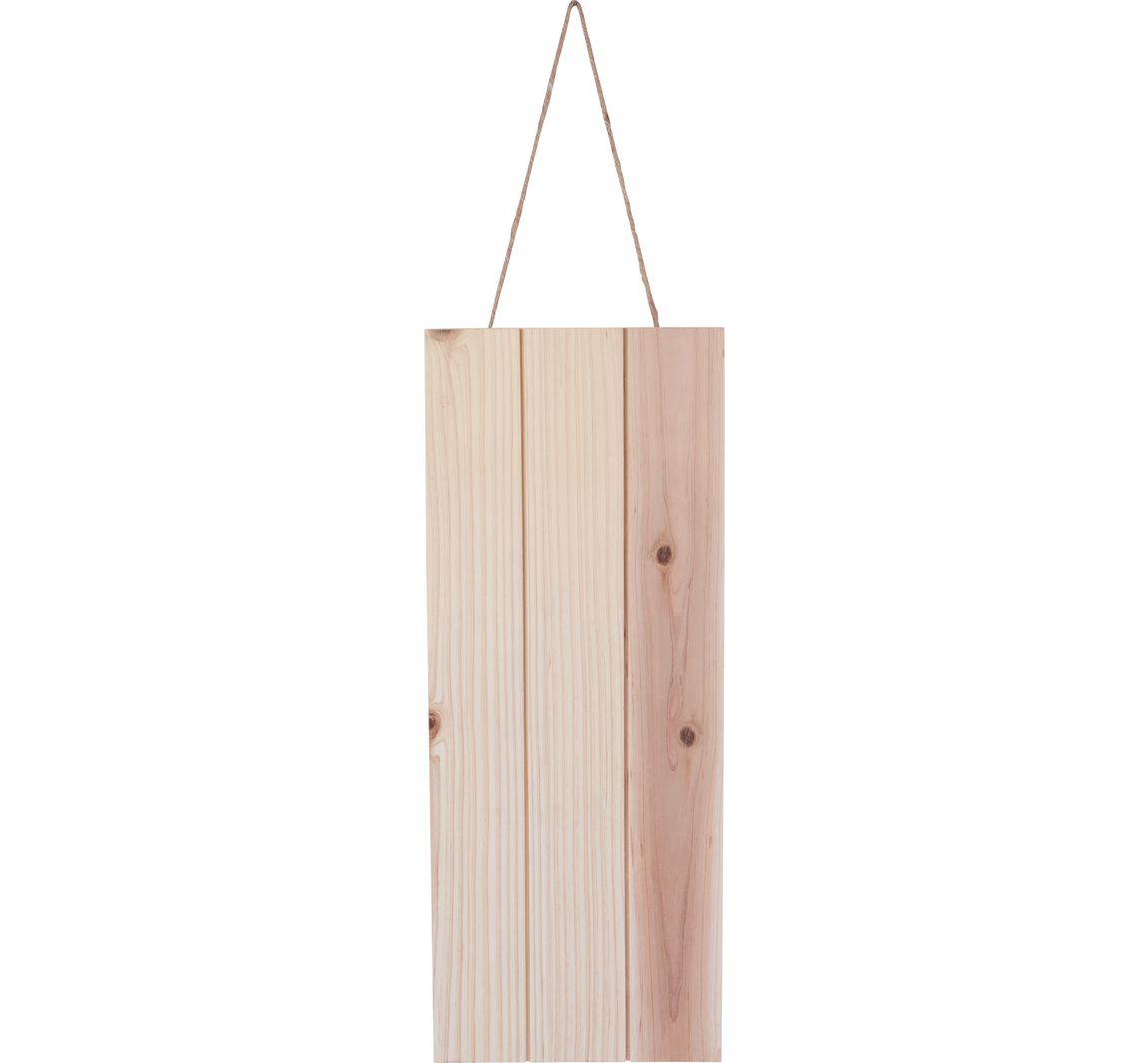 VBS Deko-Holzplatte mit Aufhängung - ca. 20 x 50 cm