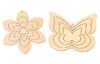Holz Mobile "Blumen und Schmetterling", 2er-Set