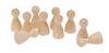 Wooden toy figure, 28 mm, 10 pieces