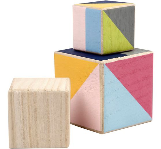 Holzwürfel, 3er-Set