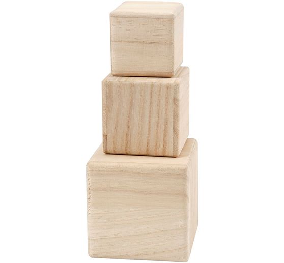 Holzwürfel, 3er-Set