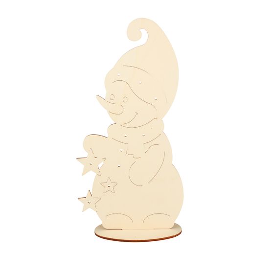 Stehfiguren "Schneemann und Elch"