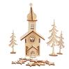 Wood building kit "Church", plywood