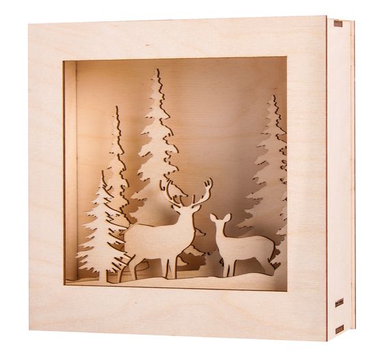 Holzbausatz Motivrahmen "Winterland"