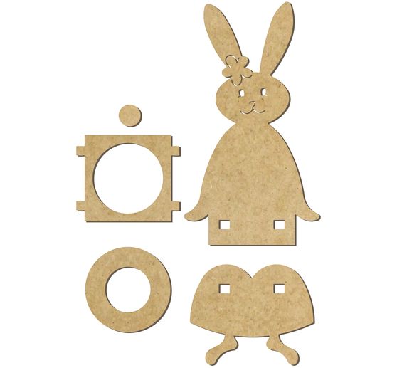 Kantenhocker "Häsin Daisy", MDF-Holz