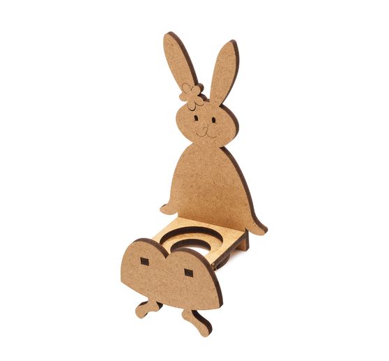 Edge stool "Rabbit Daisy", MDF wood