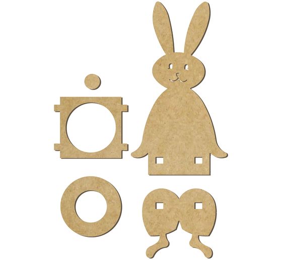 Kantenhocker "Hase Diddy", MDF-Holz