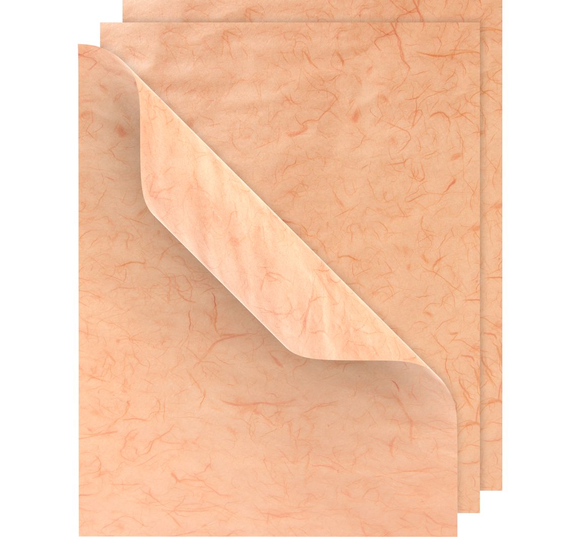 VBS Strohseide, 50x70cm, 3 Bögen - Orange