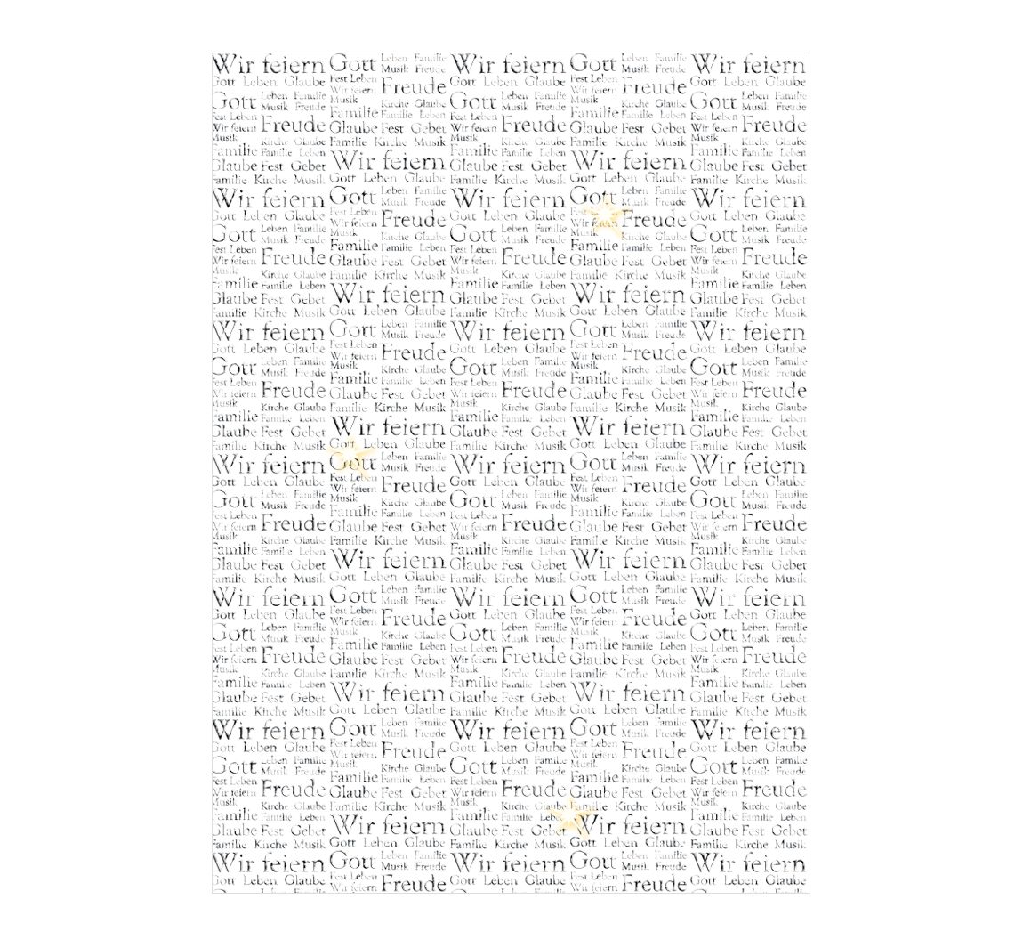 Transparentpapier "Silver Style Words"