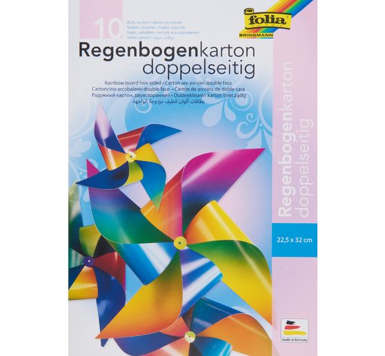 Regenbogen Tonkarton