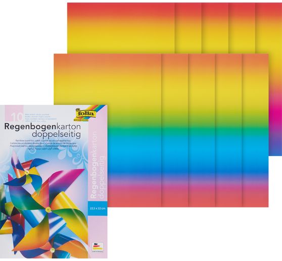 Regenbogen Tonkarton