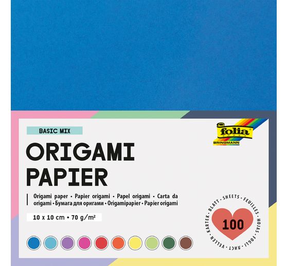 Faltpapier, 10 x 10 cm
