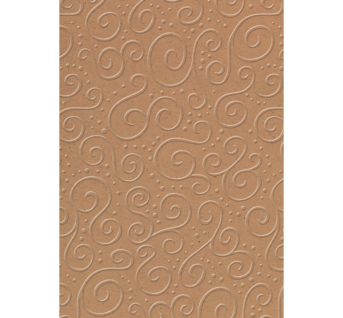 Prägekarton Milano, ca. 50 x 70 cm, 220g/m² - Braun/Natur