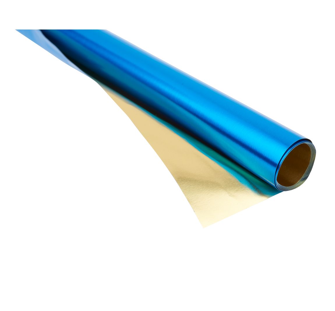 Alu-Bastelfolie - Gold/Blau