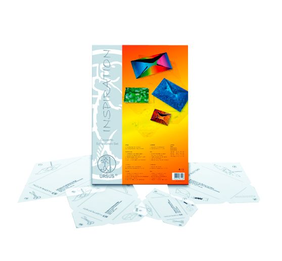 Schablonen-Set "Briefumschläge", 4 Stück