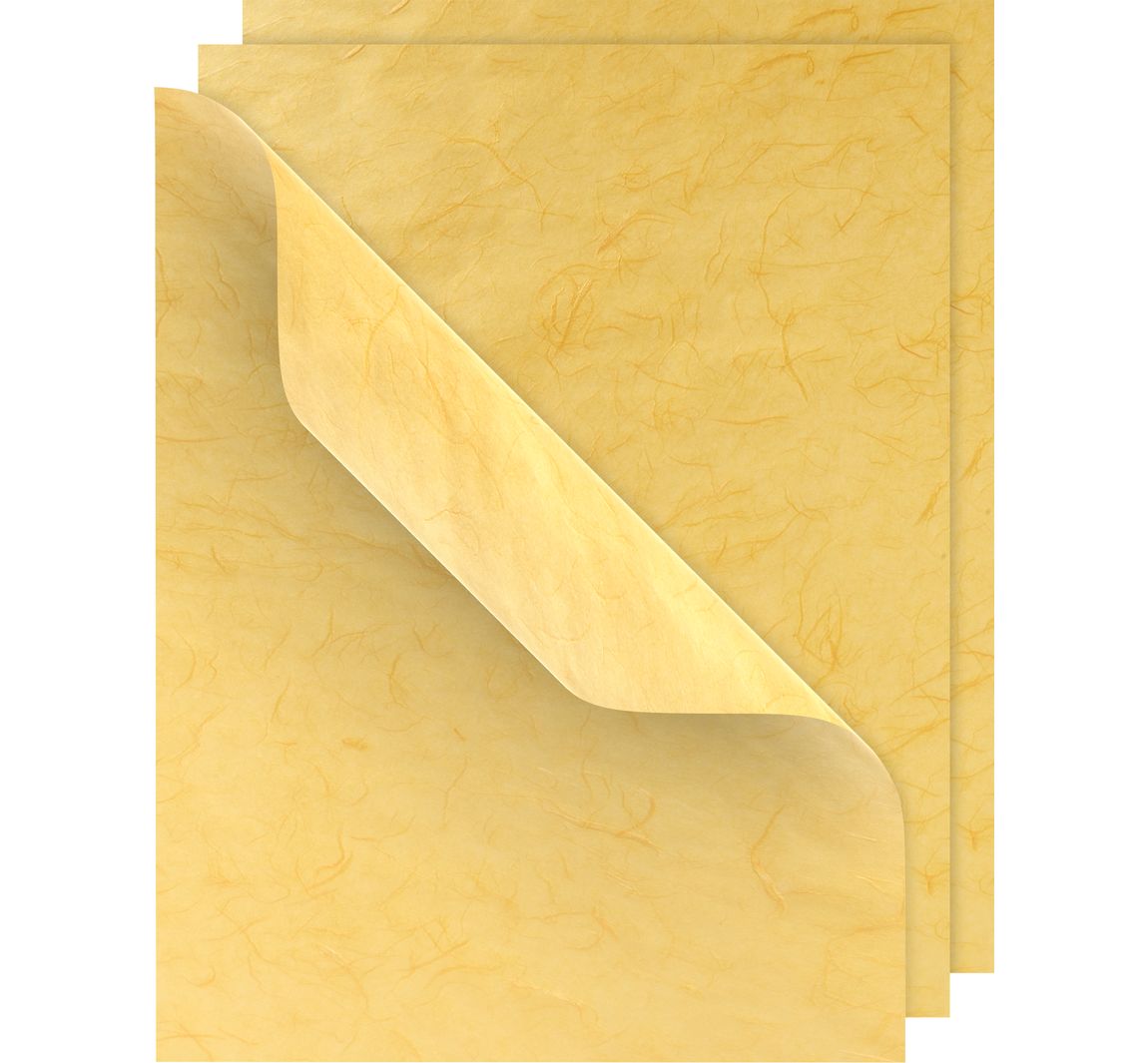 VBS Strohseide, 50x70cm, 3 Bögen - Goldgelb