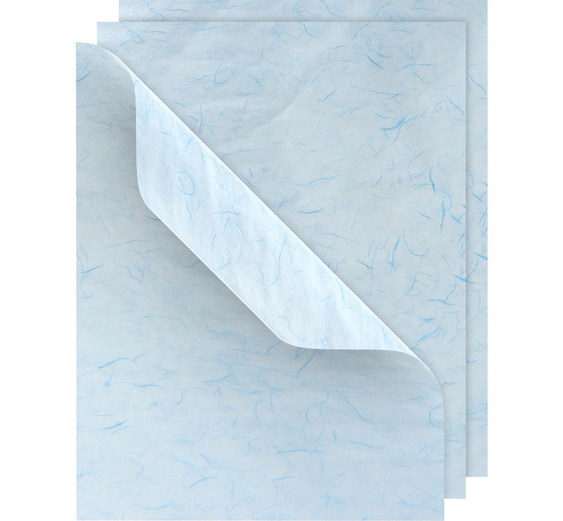 VBS Strohseide, 50x70cm, 3 Bögen - Hellblau