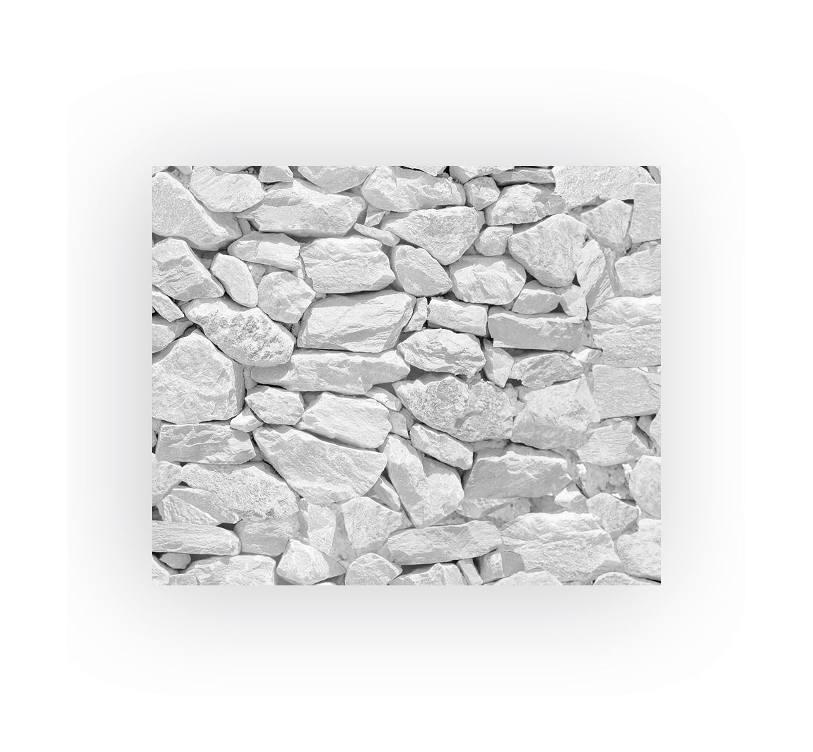 10 X Ludwig Bähr Motiv-Fotokarton 300g/qm 49, 5x68cm Steinwand Weiß