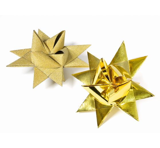 Papierstreifen glänzend "Glitter, gold", 50mm