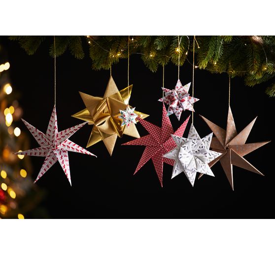 Faltpapier "Silver X-Mas"