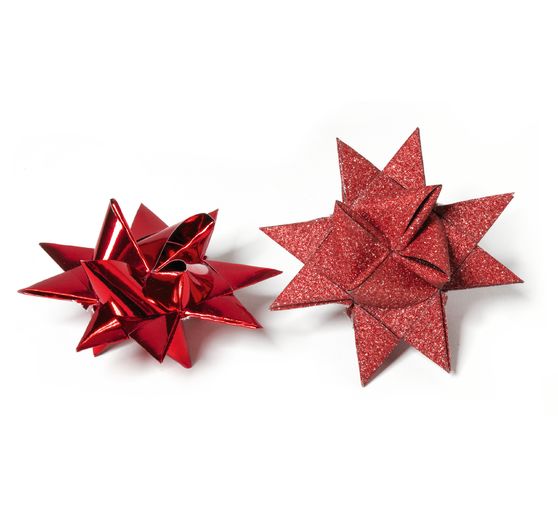 Papierstreifen "Glitter, rot", 15mm