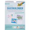Bastel Dauerkalender, 17 x 24 cm Weiß