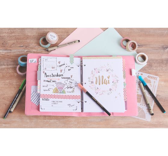Washi Tape Set "Rose/Gold Foil"