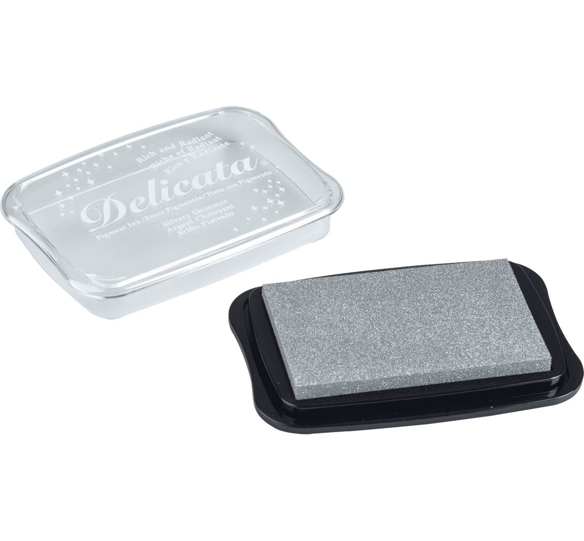 Stempelkissen "Delicata Metallic" - Silber