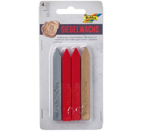 Siegelwachs, 4 farbig