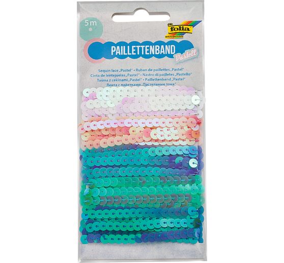 Paillettenbänder "Pastell-Mix"