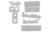 Sizzix Thinlits punching template "Congratulations"