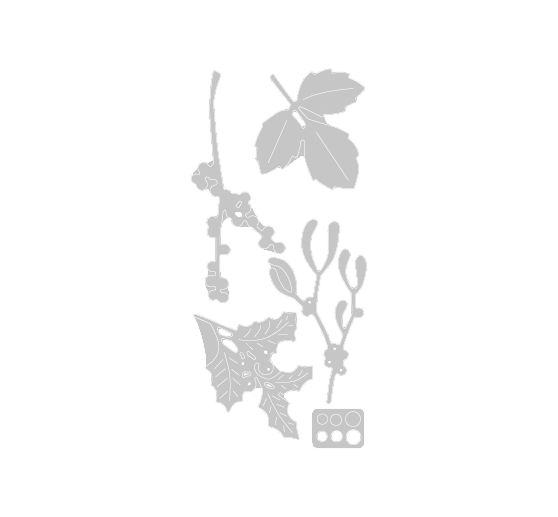 Sizzix Thinlits Stanzschablone "Winter Leaves by Sophie Guilar"