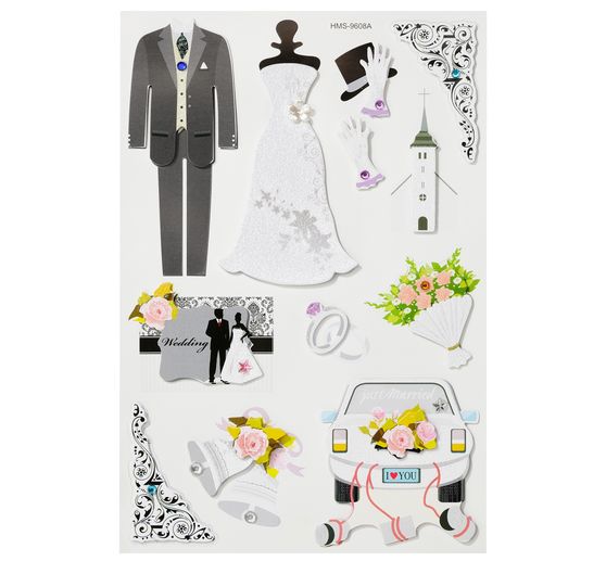 3D Sticker "Hochzeit II"
