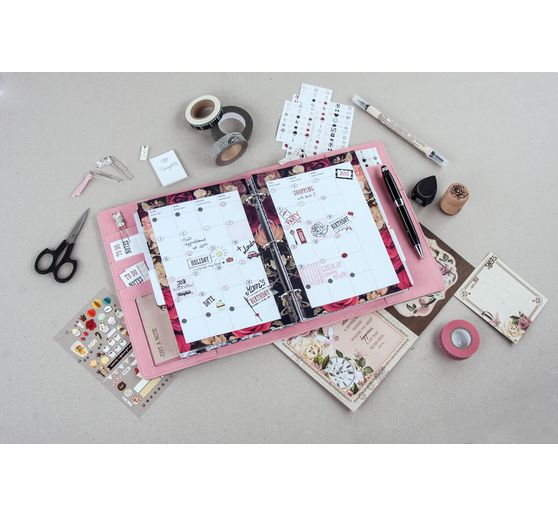 my PLANNER Planer, Rosa/Silber/Marmor