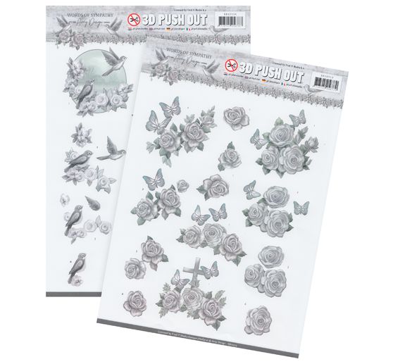 3D-Stanzbogen-Set "Words of Sympathy"