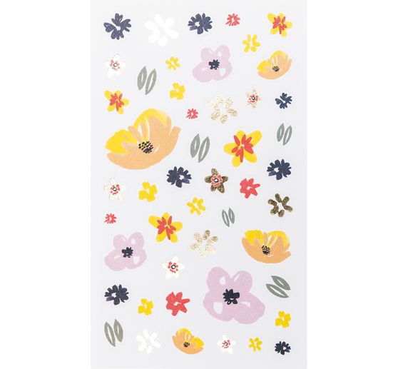 Sticker "Blumen Glitter"