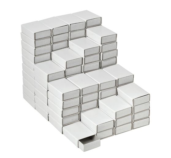 VBS Matchboxes "White", 5 cm, 100 pieces