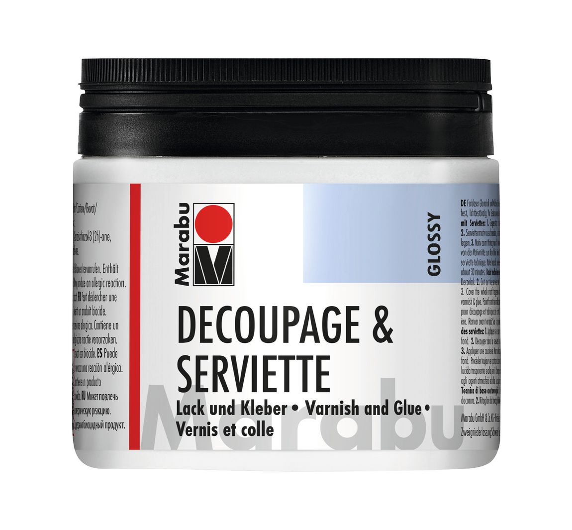 Marabu-Serviettenlack + Kleber, glänzend, 500ml