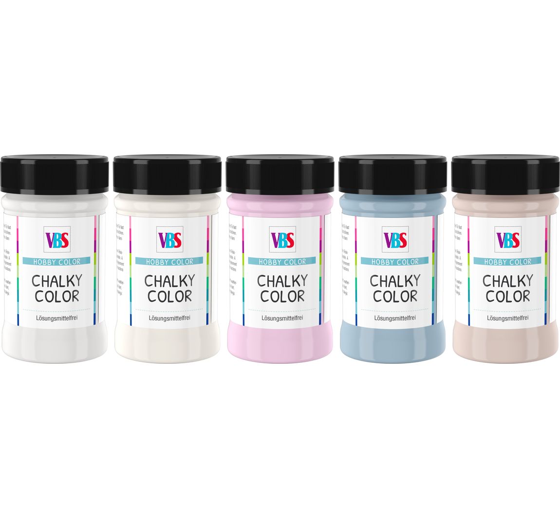 VBS Chalky Color "Chalet", 5er-Set - Kreidefarbe