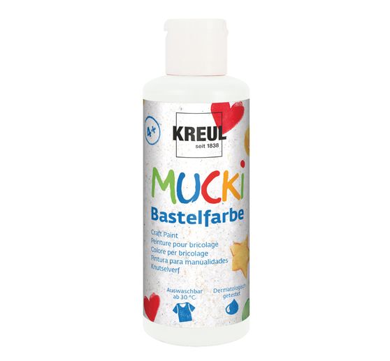 MUCKI Bastelfarbe, 6er Set à 80 ml