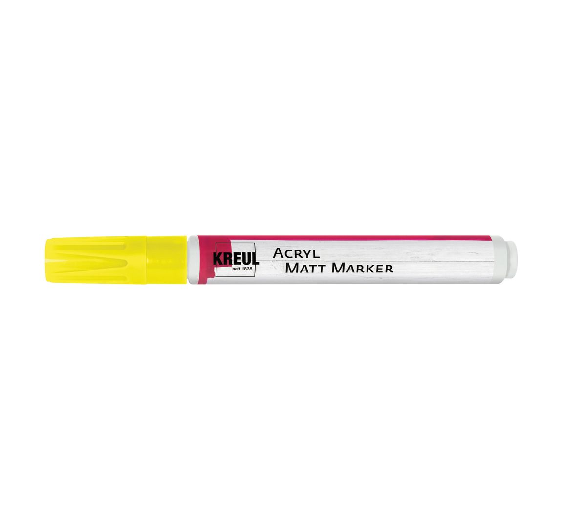 KREUL Acryl Matt Marker medium - Gelb