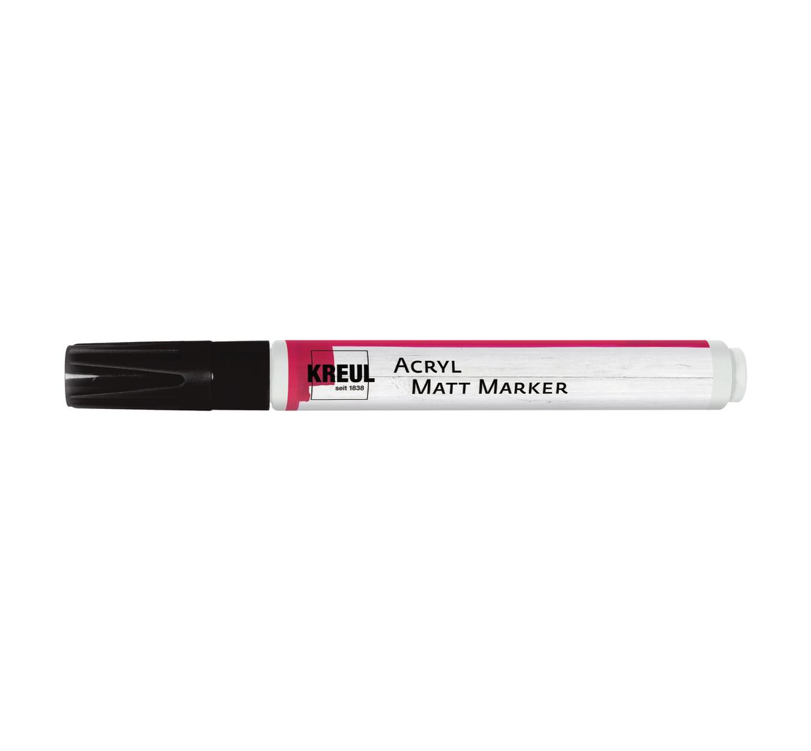 KREUL Acryl Matt Marker medium - Schwarz