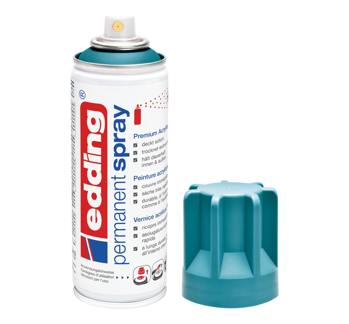 edding 5200 "Permanentspray", Seidenmatt - Petrol
