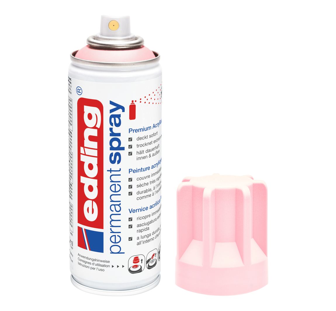 edding 5200 "Permanentspray", Seidenmatt - Pastell-Rosa